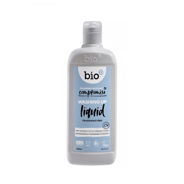 Bio-D Washing Up Liquid Fragrance Free 1L