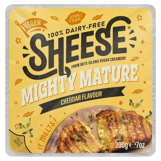 Sheese Block Mighty Mature Cheddar Style 200g