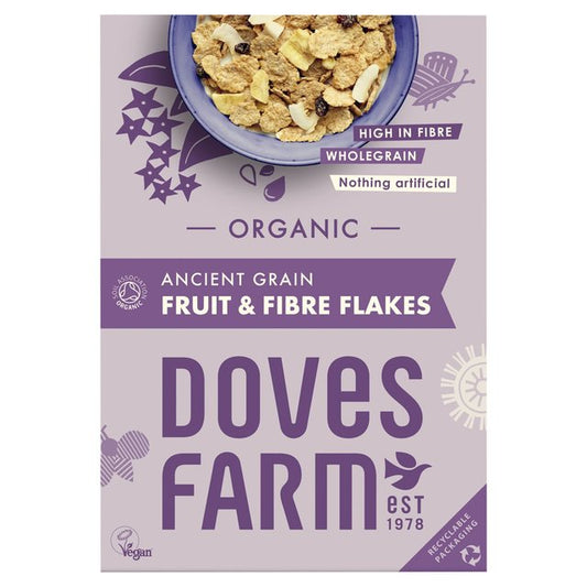 Doves Farm Ancient Grain Fruit & Fibre Flakes 375g
