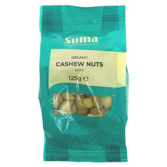 Suma Cashew Nuts Whole Organic 125g