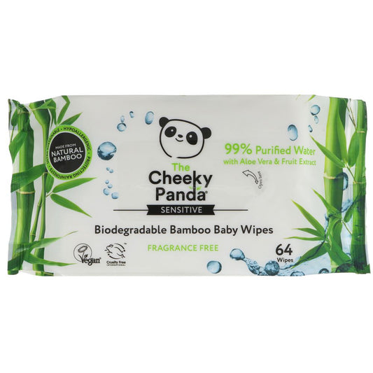 The Cheeky Panda Baby Wipes x64 wipes