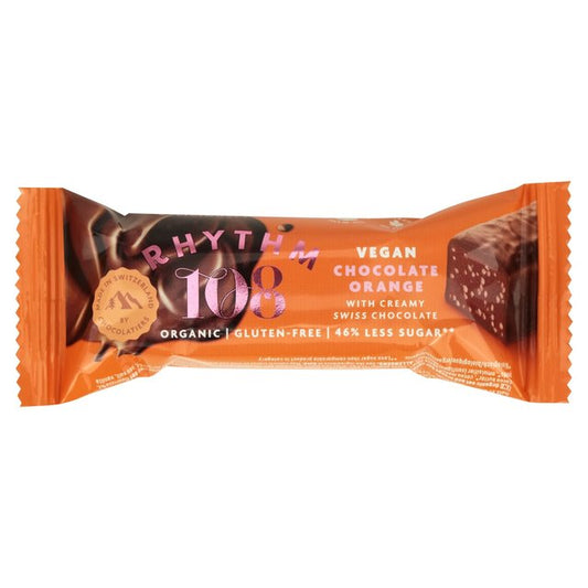 Rhythm 108 Swiss Vegan Orange Bar 33g