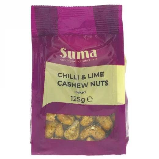 Suma - Chilli & Lime Baked Cashew Nuts 125g