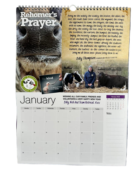 The Retreat Animal Rescue 2026 Calendar