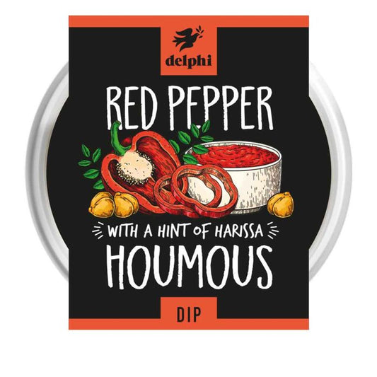 Delphi Houmous Chargrilled Red Pepper 170g