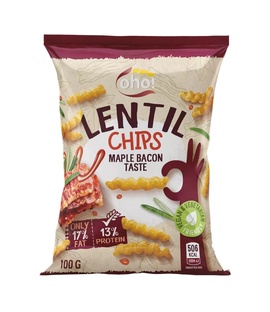 Oho! Lentil Chips Maple Bacon