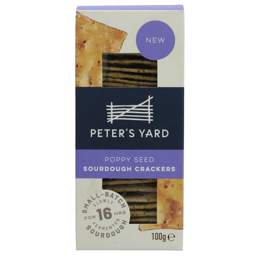 Peter's Yard - Poppy Seed Sourdough Crackers 100g