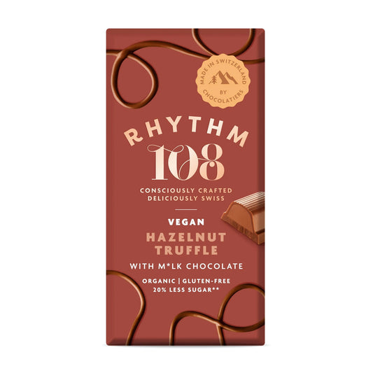 Rhythm 108 Hazelnut Truffle Bar 100g