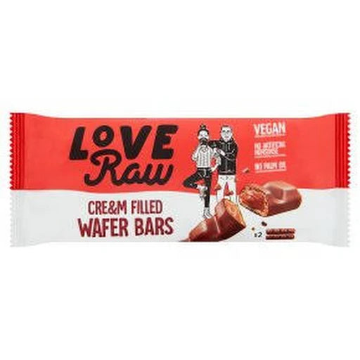 LoveRaw Chocolate Wafers Milk Choc (Alternative To Kinder Bueno) 43g