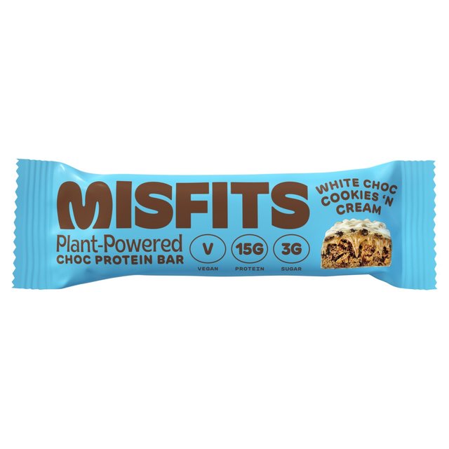 Misfits White Choc Cookies n'Cream Protein Bar 45g
