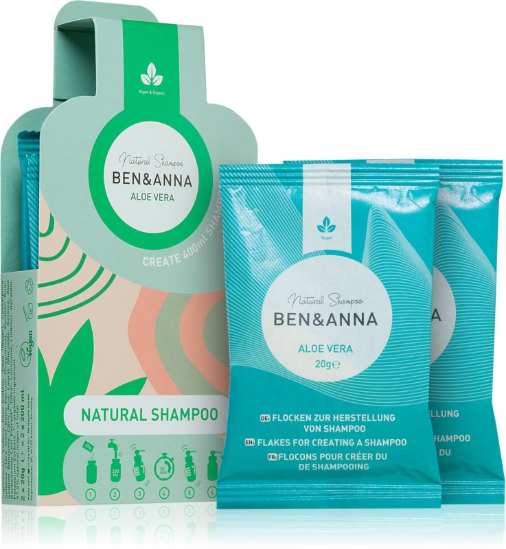Ben & Anna - Shampoo Flakes Aloe Vera 2 x 200ml