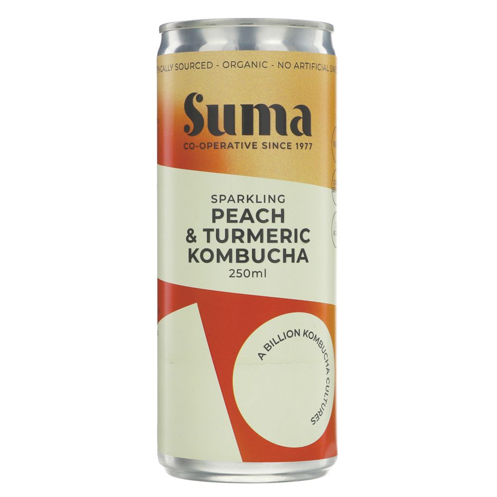 Suma - Peach & Turmeric Kombucha Sparkling 250ml