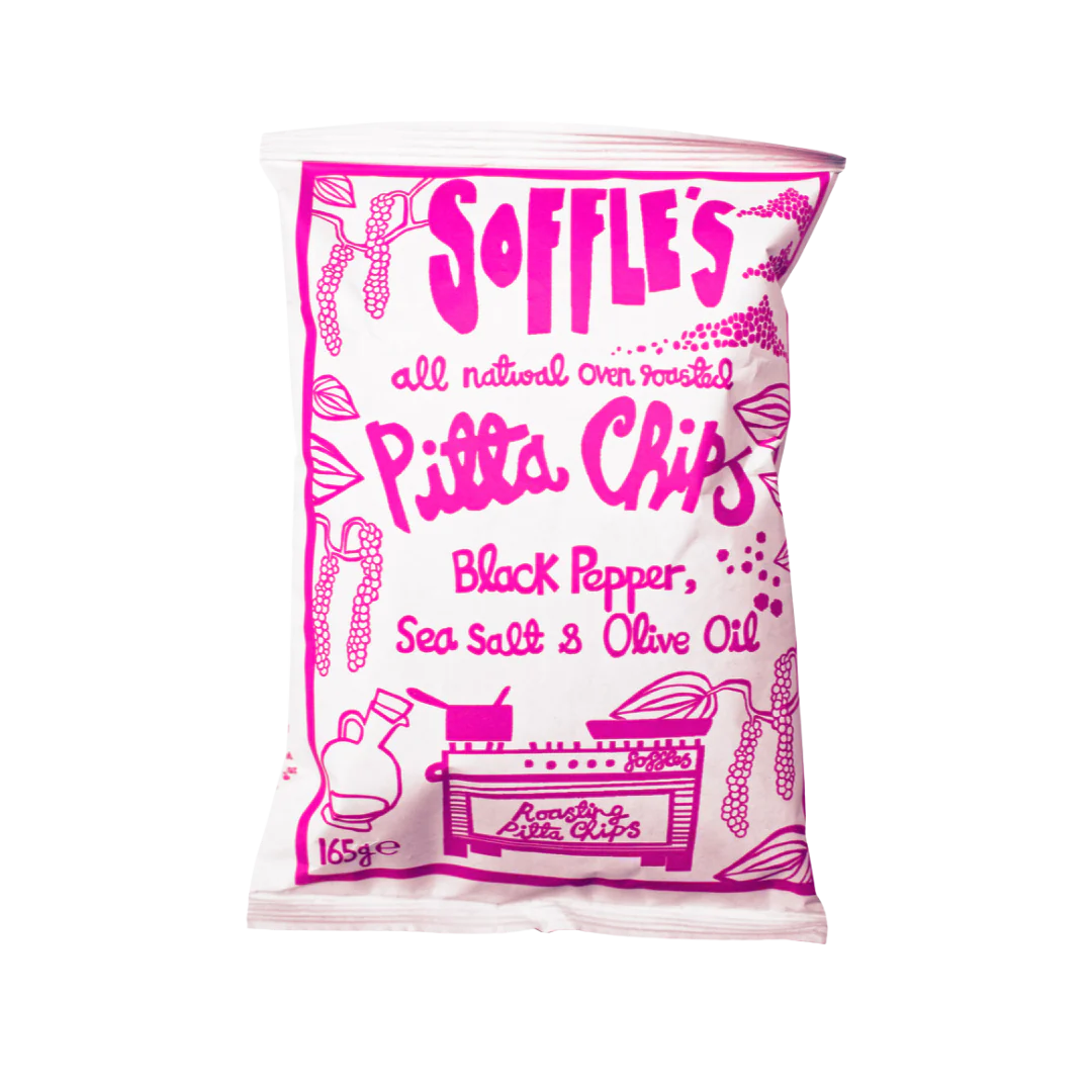 Soffle's - Black Pepper Pitta Chips 165g