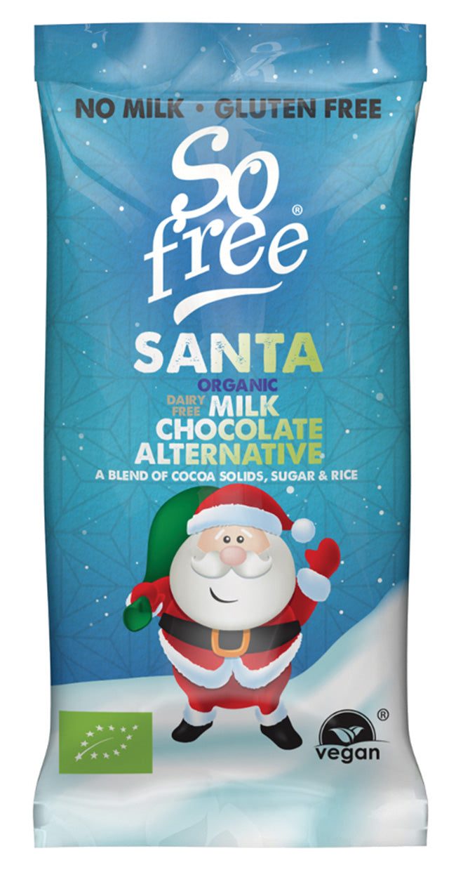 So Free Milk Choc Santa Bar 20g