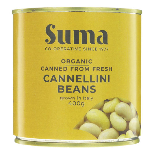 Suma Tins Organic Cannellini Beans 400g