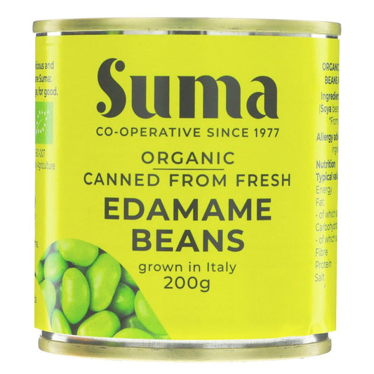 Suma Tins Organic Fresh Edamame Soy-Beans 200g