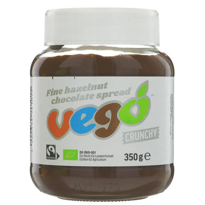 Vego Fine Hazelnut Crunchy Chocolate Spread (Alternative To Nutella) 350g