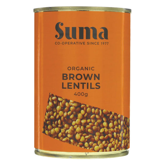 Suma Tins Organic Brown Lentils 400g